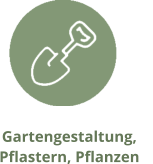 Gartengestaltung,  Pflastern, Pflanzen